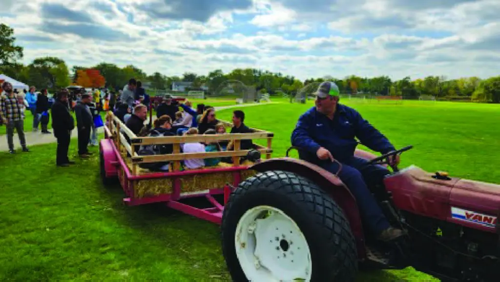 hayride with tractor